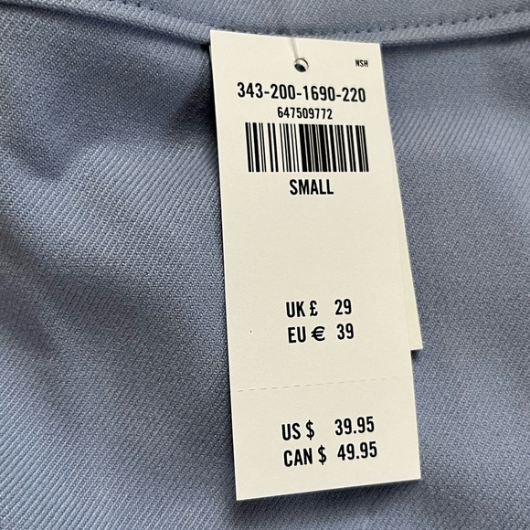 baby blue pleated hollister skirt size S - Picture 4 of 5